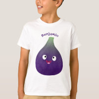 Personalizado de fruta púrpura feliz