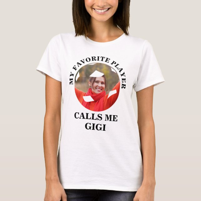Camiseta Personalizado de fútbol forma foto mi jugador favo (Anverso)