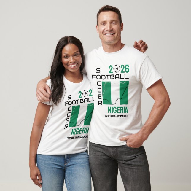 Camiseta Personalizado DE Fútbol NIGERIA 2026 CUALQUIER AÑO (Unisexo)