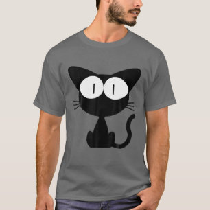 Camiseta Personalizado de gatito negro