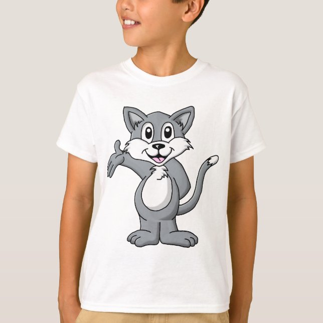 Camiseta Personalizado de gato (Anverso)