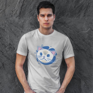 Camiseta Personalizado de gato blanco
