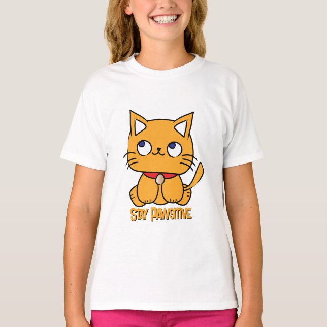 Camiseta Personalizado de gatos divertidos para los niños (Anverso)