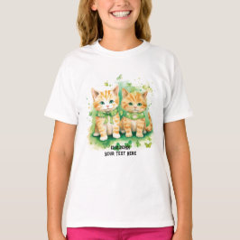 Camiseta Personalizado de gatos gemelos txt