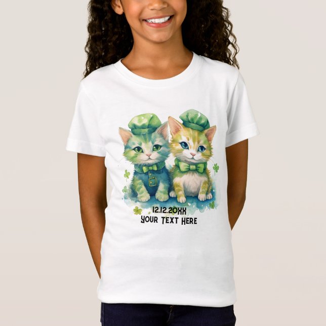 Camiseta Personalizado de gatos txt (Anverso)