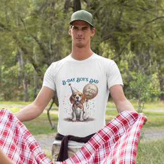 Camiseta Personalizado de globo de perro Beagle Dad