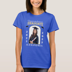 Camiseta Personalizado de Graduación de Foto Graduada Feli