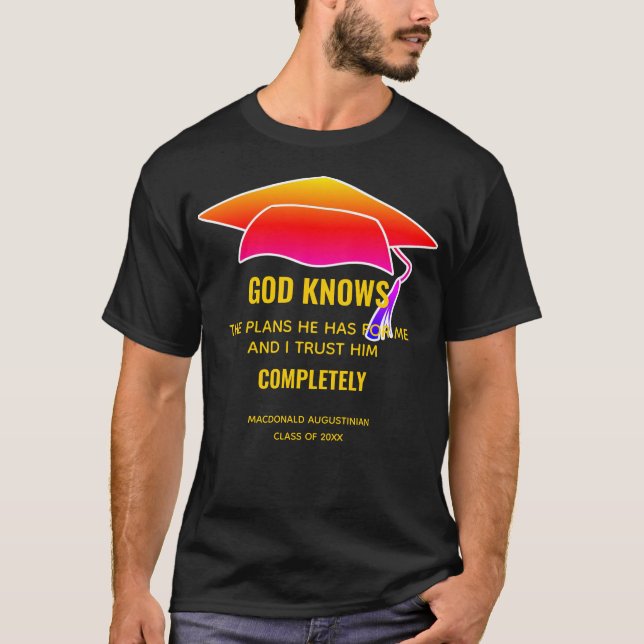 CAMISETA PERSONALIZADO DE GRADUACIÓN DIOS SABE LOS PLANES 2 (Anverso)