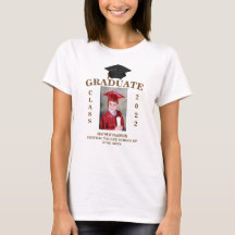 Personalizado de graduación Foto-camiseta