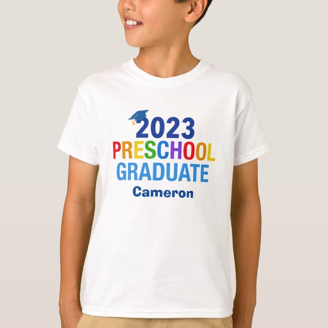 Camiseta personalizado de Graduación Preescolar 2023 Gradua