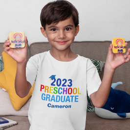 Camiseta personalizado de Graduación Preescolar 2023 Gradua