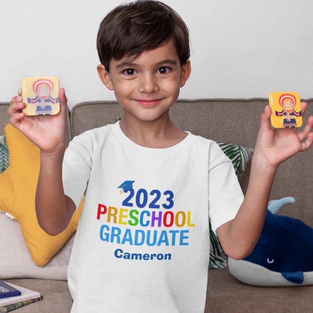 Camiseta personalizado de Graduación Preescolar 2023 Gradua (Subido por el creador)