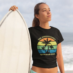 Camiseta Personalizado de Guay Tropical Beach Trip Palm Tre
