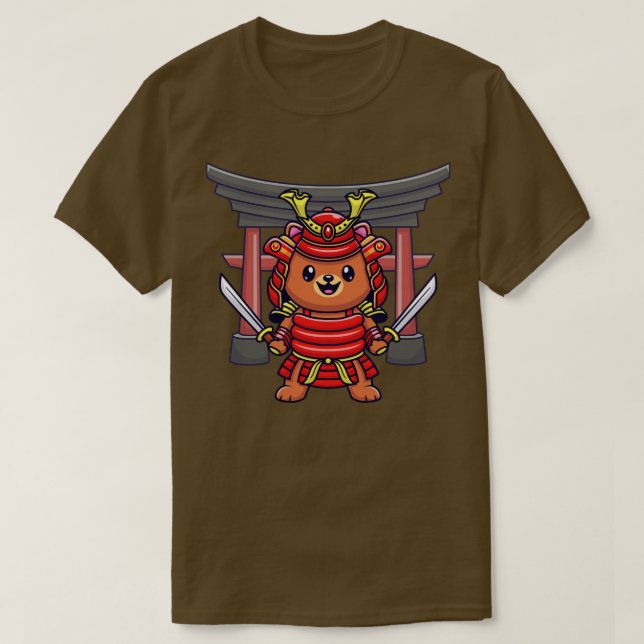 Camiseta Personalizado de Guerrero de Samurai (Diseño del anverso)