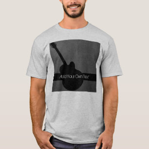 Camiseta Personalizado de guitarra oscura Tee