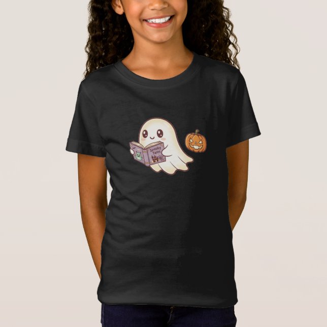 Camiseta Personalizado de Halloween con estafa lectora de l (Anverso)