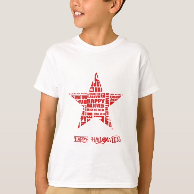 Camiseta Personalizado de Halloween Guay Tipografía caprich (Anverso)