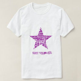 Camiseta Personalizado de Halloween Guay Whimsical Typograp