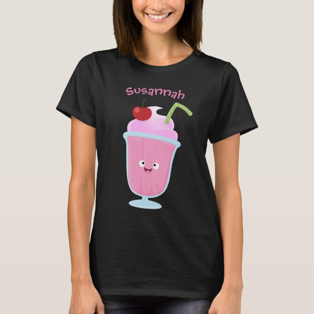Camiseta Personalizado de helados de fresa de fresa (Anverso)