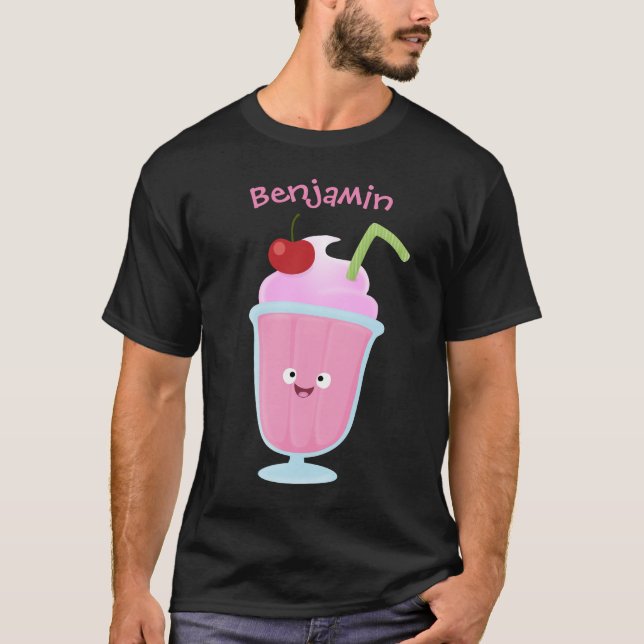 Camiseta Personalizado de helados de fresa de fresa (Anverso)