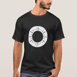 Camiseta Personalizado de Ilustracion de contorno blanco Un