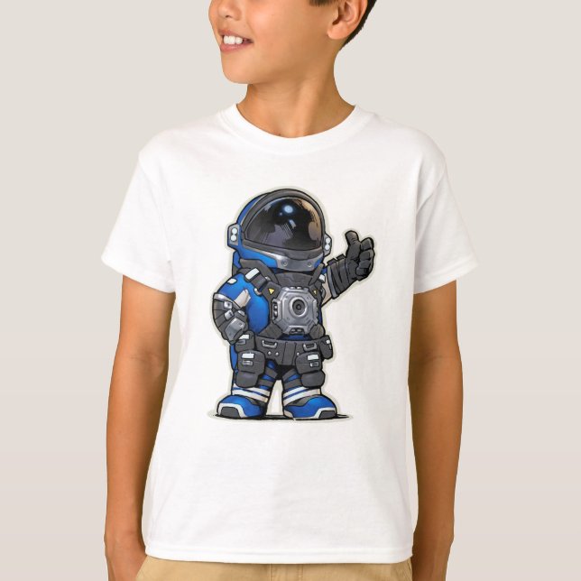 Camiseta Personalizado de Ingenieros Espaciales Kids Tshirt (Anverso)