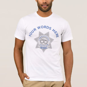 Camiseta Personalizado de insignias del funcionario de pris
