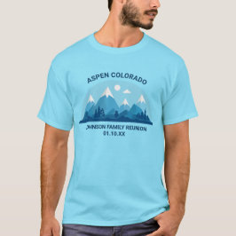 Camiseta Personalizado de invierno de la familia Reunión de