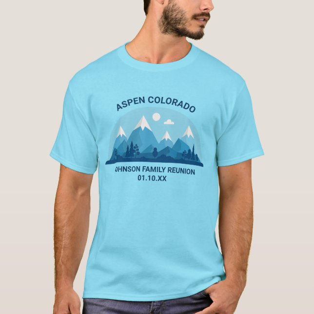 Camiseta Personalizado de invierno de la familia Reunión de (Anverso)