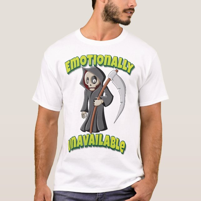 Camiseta Personalizado de Kawaii Grim Reaper no disponible  (Anverso)