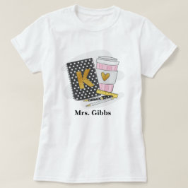 Camiseta Personalizado de kindergarten profesora de café pa