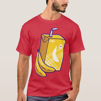 Camiseta Personalizado de la caja de jugo de plátano