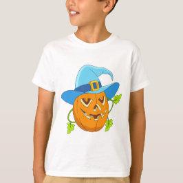 Camiseta Personalizado de la Calabaza del Gorra de la Bruja