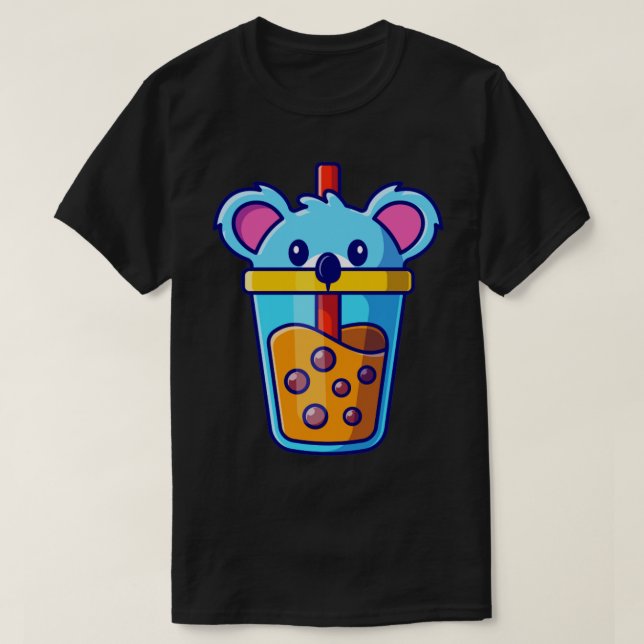 Camiseta Personalizado de la Copa de Té Leche de Koala Boba (Diseño del anverso)