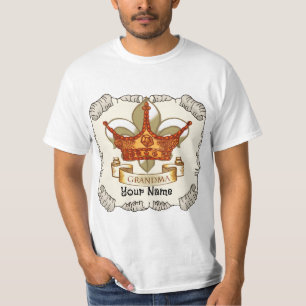 Camiseta Personalizado de la Corona de la Abuela Reina