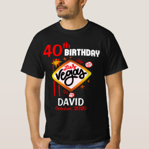 Camiseta Personalizado de la fiesta de cumpleaños de Las V