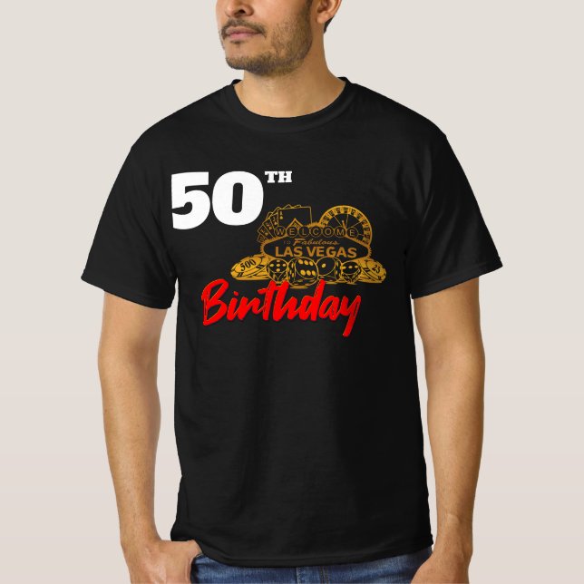 Camiseta Personalizado de la fiesta de cumpleaños de Las Ve (Anverso)