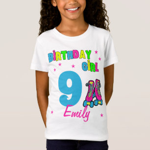 Camiseta Personalizado de la fiesta de cumpleaños del patin
