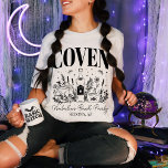 Camiseta Personalizado de la fiesta de la soltera con bruje<br><div class="desc">Sumemos la magia y las risas con la camiseta del Personalizado del partido de la Bodega Cocina de la Novia, la mezcla perfecta de humor y encanto para su fascinante celebración. Esta divertida camisa de la soltera va más allá de la mera ropa; es una pieza de declaración que encarna...</div>