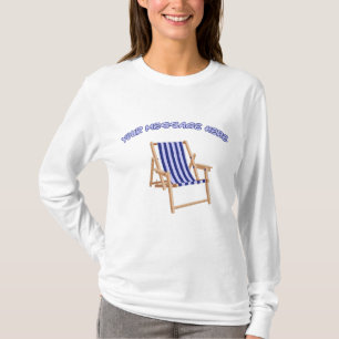 Camiseta Personalizado de la silla de jardín vintage Mensaj