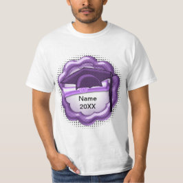 Camiseta Personalizado de la tapa de tono morado