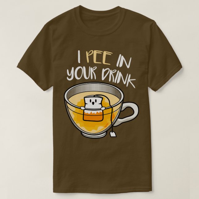 Camiseta Personalizado de la Tea Lover Hot Tea Cup (Diseño del anverso)