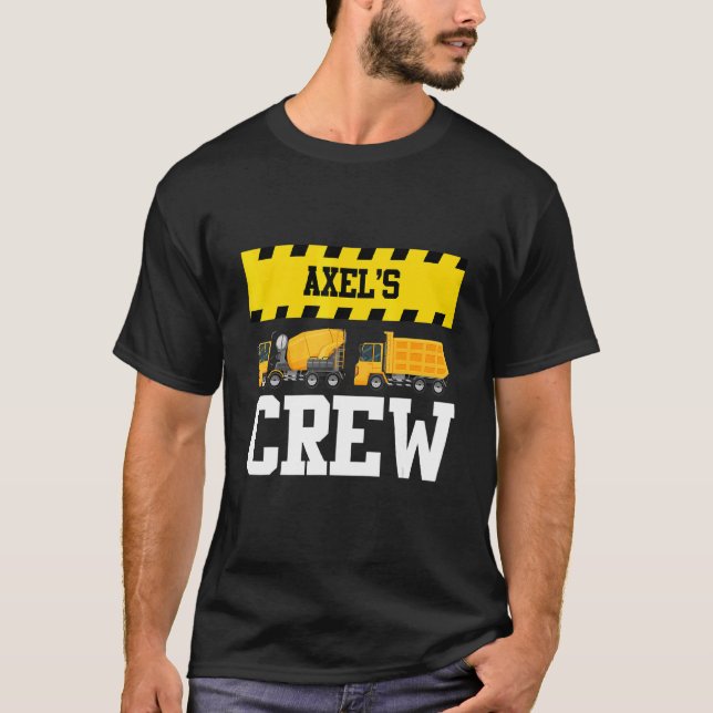 Camiseta Personalizado de la tripulación de construcción de (Anverso)