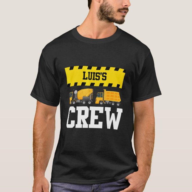 Camiseta Personalizado de la tripulación de Luis Construcci (Anverso)