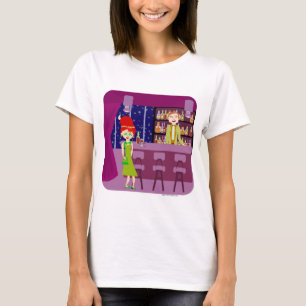 Camiseta Personalizado de la vida nocturna del bar romántic
