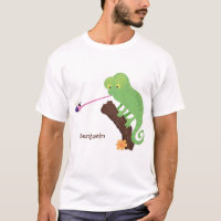 Personalizado de lagarto de camaleón verde lindo