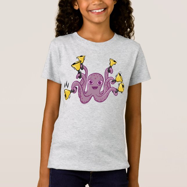 Camiseta Personalizado de las campanas de pulpo (Anverso)
