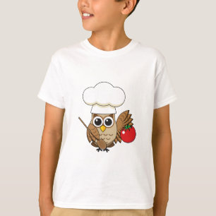 Camiseta Personalizado de Lechuza Cocina