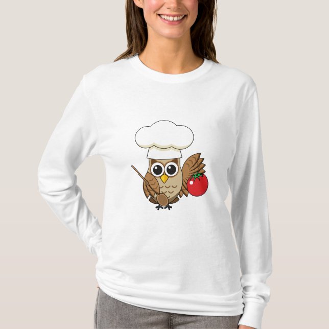 Camiseta Personalizado de Lechuza Cocina (Anverso)