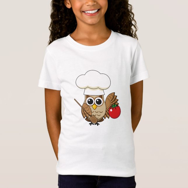 Camiseta Personalizado de Lechuza Cocina (Anverso)